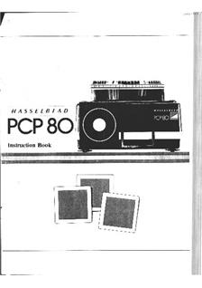 Hasselblad PCP 80 manual. Camera Instructions.